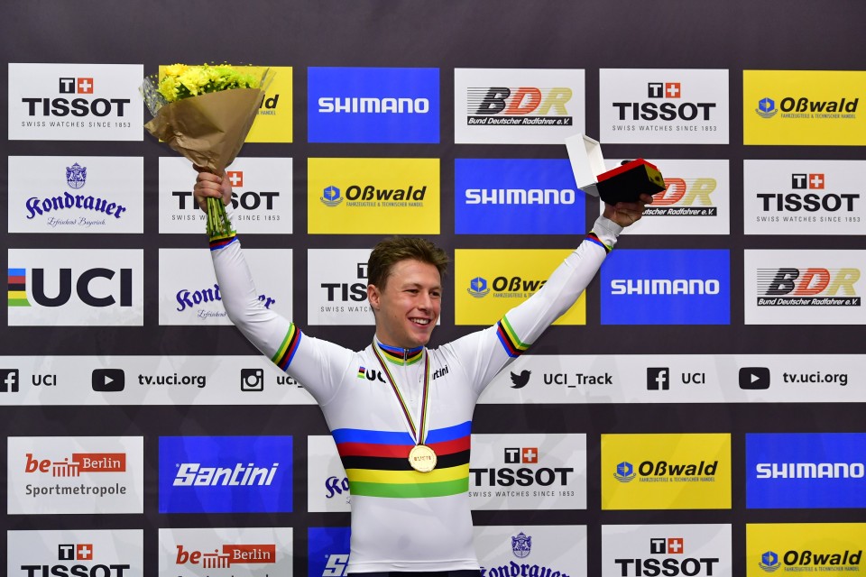 Kiwi rider Campbell Stewart has finished fifth in the omnium competition on the penultimate day of the UCI Track Cycling World Championships in Berlin