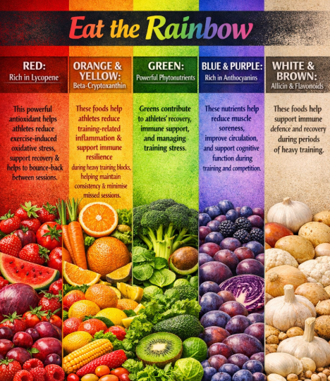 Eat the rainbow infographic